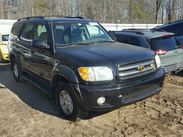 5TDZT38A12S060916 - 2002 TOYOTA SEQUOIA LI BLACK photo 1