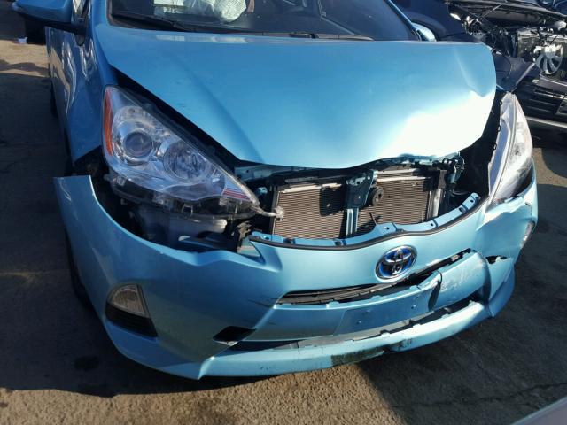 JTDKDTB31C1003493 - 2012 TOYOTA PRIUS C BLUE photo 9