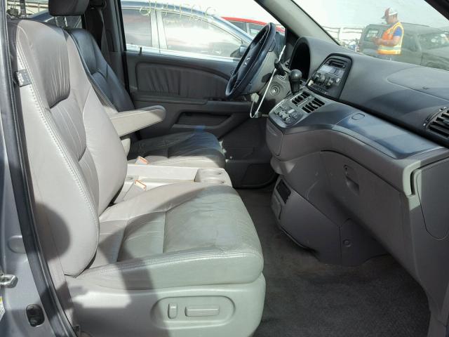 5FNRL38729B039835 - 2009 HONDA ODYSSEY EX SILVER photo 5