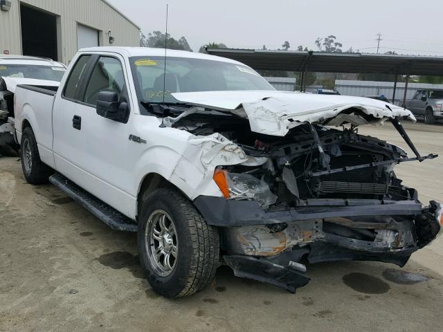 1FTEX1CM3EFA70618 - 2014 FORD F150 SUPER WHITE photo 1