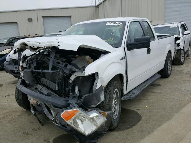 1FTEX1CM3EFA70618 - 2014 FORD F150 SUPER WHITE photo 2