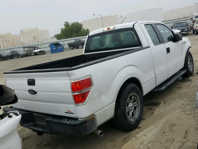 1FTEX1CM3EFA70618 - 2014 FORD F150 SUPER WHITE photo 4