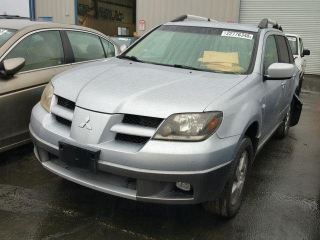 JA4LX41F84U029872 - 2004 MITSUBISHI OUTLANDER SILVER photo 2