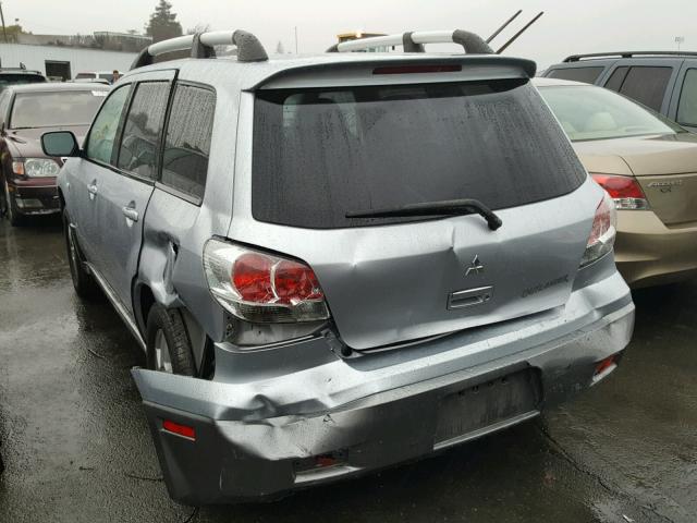 JA4LX41F84U029872 - 2004 MITSUBISHI OUTLANDER SILVER photo 3