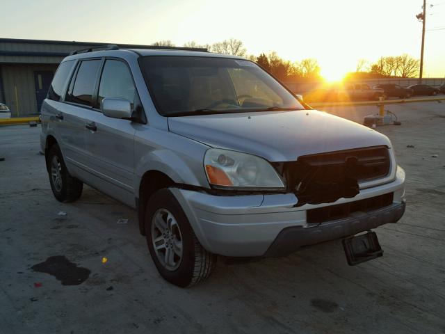 5FNYF18615B053203 - 2005 HONDA PILOT EXL SILVER photo 1