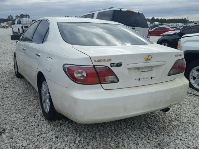 JTHBA30G945041187 - 2004 LEXUS ES 330 WHITE photo 3