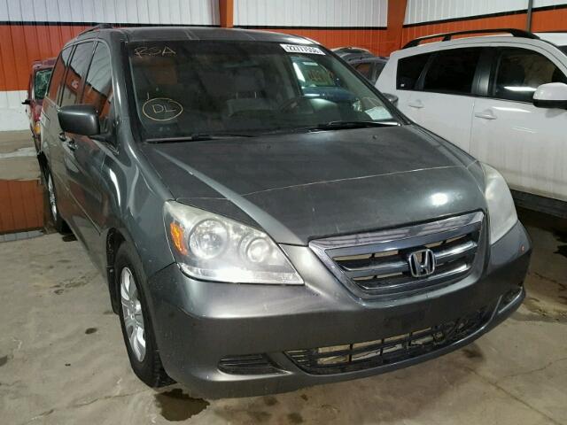 5FNRL38497B502931 - 2007 HONDA ODYSSEY EX GRAY photo 1