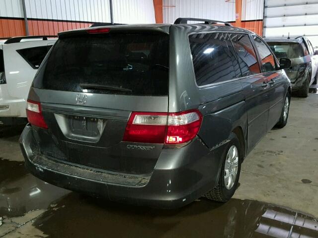 5FNRL38497B502931 - 2007 HONDA ODYSSEY EX GRAY photo 4