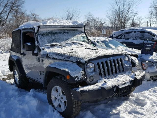 1C4AJWAG8FL746462 - 2015 JEEP WRANGLER S GRAY photo 1