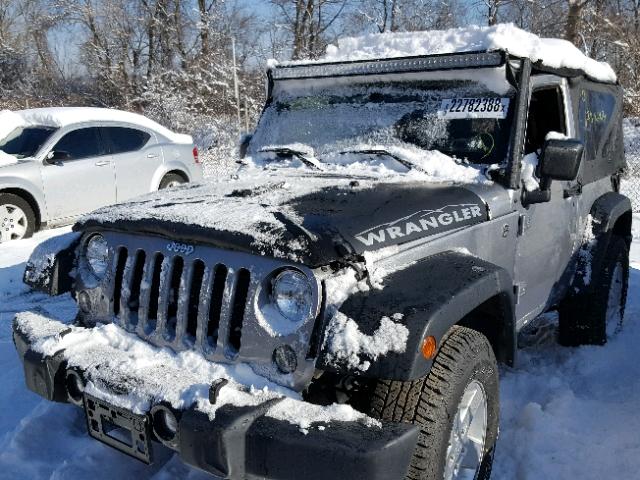 1C4AJWAG8FL746462 - 2015 JEEP WRANGLER S GRAY photo 2