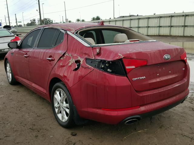 5XXGM4A73DG193335 - 2013 KIA OPTIMA LX RED photo 3