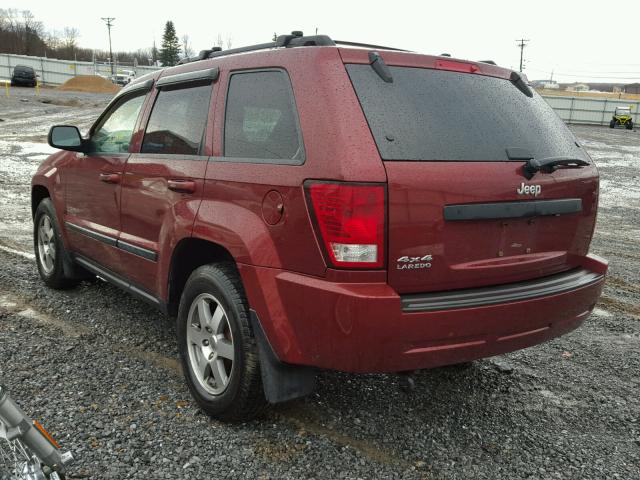 1J8GR48K88C169557 - 2008 JEEP GRAND CHER MAROON photo 3