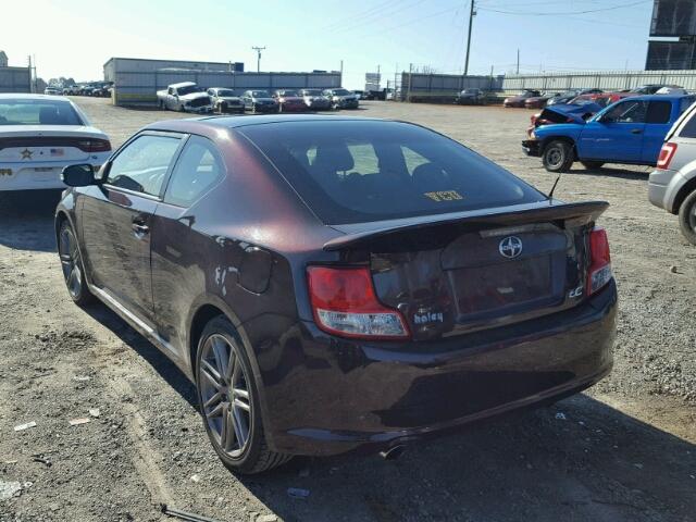 JTKJF5C77B3017123 - 2011 TOYOTA SCION TC 勃艮第红 照片 3