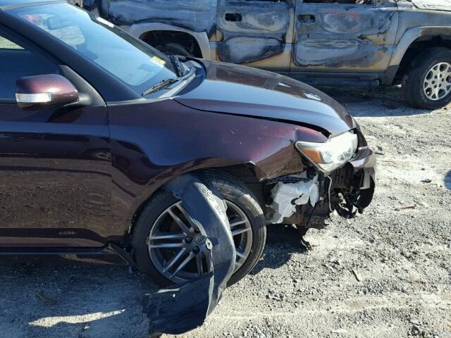 JTKJF5C77B3017123 - 2011 TOYOTA SCION TC 勃艮第红 照片 9