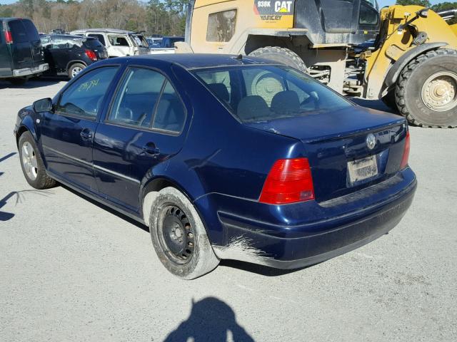 3VWSA69M65M023766 - 2005 VOLKSWAGEN JETTA GLS BLUE photo 3