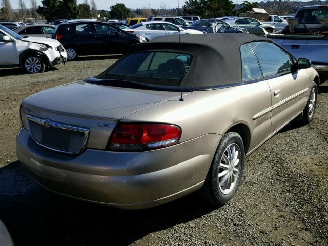 1C3EL55TX3N500854 - 2003 CHRYSLER SEBRING LX GOLD photo 4