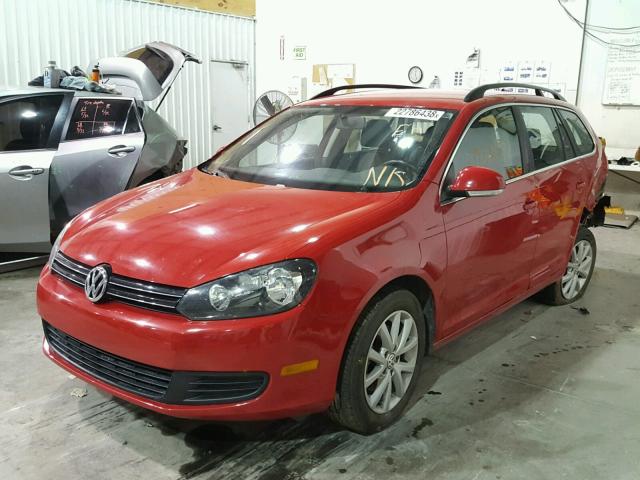 3VWPP7AJ3EM609272 - 2014 VOLKSWAGEN JETTA S RED photo 2