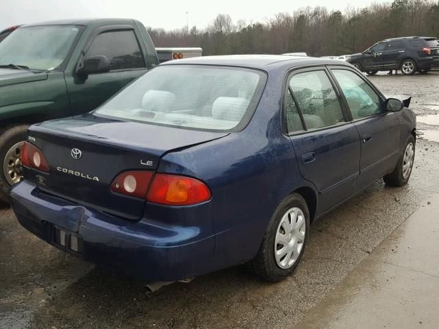 2T1BR12E62C565326 - 2002 TOYOTA COROLLA CE BLUE photo 4