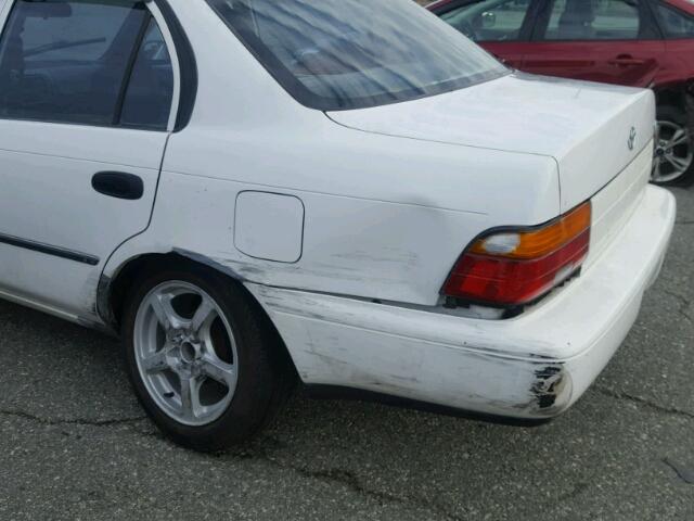 2T1AE04B7RC047269 - 1994 TOYOTA COROLLA WHITE photo 9