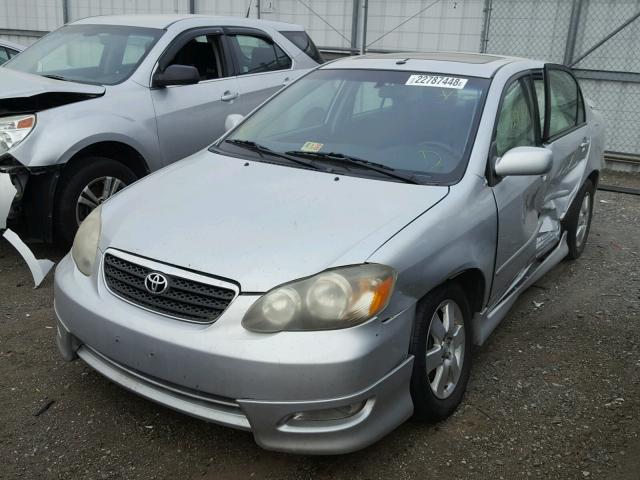 2T1BR30E25C449625 - 2005 TOYOTA COROLLA CE SILVER photo 2