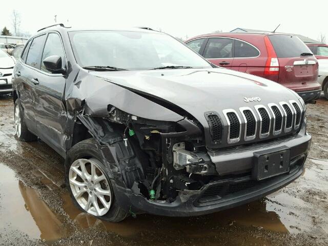 1C4PJLCB0EW155677 - 2014 JEEP CHEROKEE L GRAY photo 1