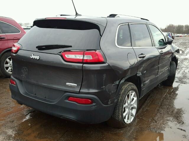 1C4PJLCB0EW155677 - 2014 JEEP CHEROKEE L GRAY photo 4