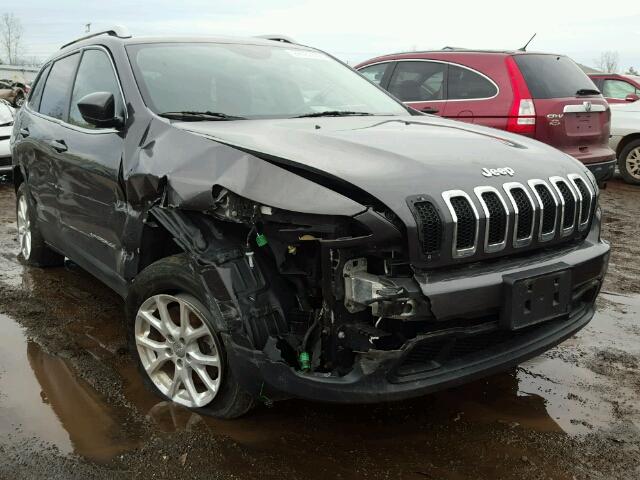 1C4PJLCB0EW155677 - 2014 JEEP CHEROKEE L GRAY photo 9