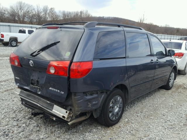 5TDZK23C67S081922 - 2007 TOYOTA SIENNA CE GRAY photo 4