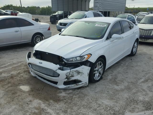 3FA6P0HD1ER330790 - 2014 FORD FUSION SE WHITE photo 2