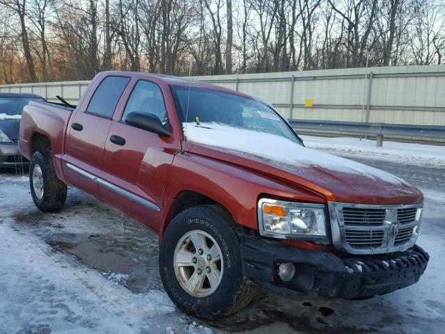 1D7HW58N38S528670 - 2008 DODGE DAKOTA QUA ORANGE photo 1