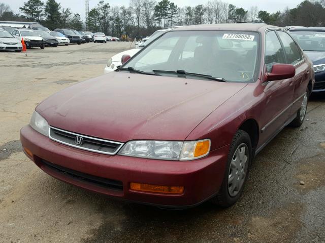 1HGCD5634VA047826 - 1997 HONDA ACCORD LX MAROON photo 2