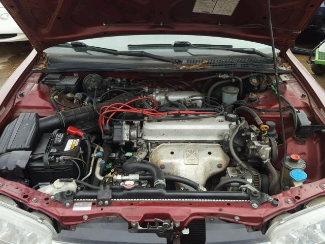 1HGCD5634VA047826 - 1997 HONDA ACCORD LX MAROON photo 7