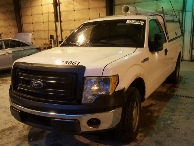 1FTNF1CF2DKE41262 - 2013 FORD F150 WHITE photo 2