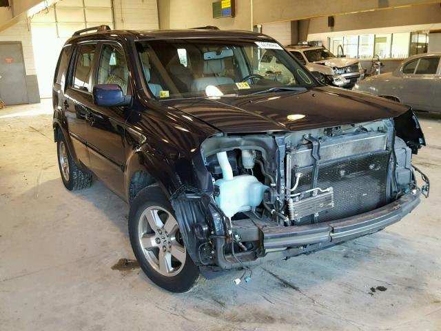 5FNYF48529B050082 - 2009 HONDA PILOT EXL BLUE photo 1