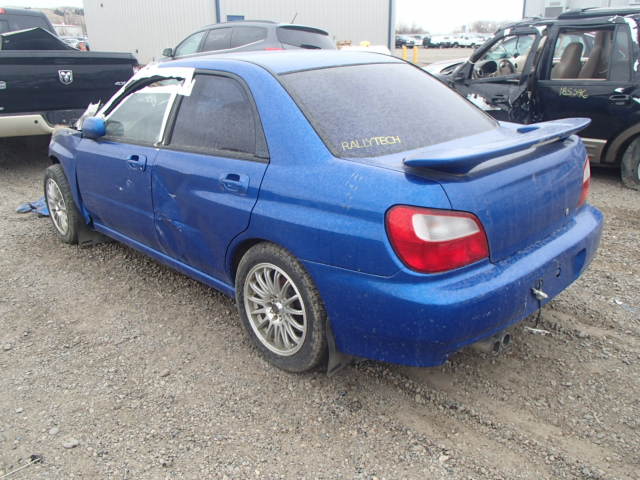 JF1GD29672G520637 - 2002 SUBARU IMPREZA WR BLUE photo 3