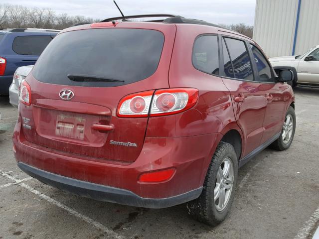 5XYZG3AB7BG023597 - 2011 HYUNDAI SANTA FE G RED photo 4