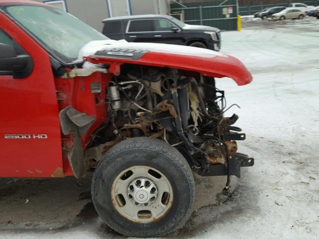 1GC0KVCG8CF234386 - 2012 CHEVROLET SILVERADO RED photo 9