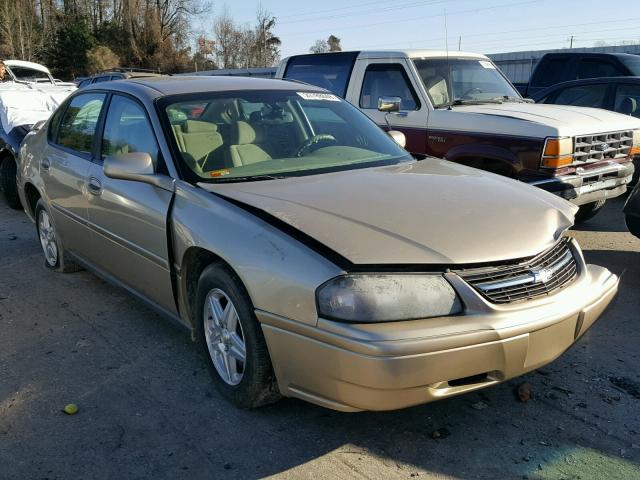 2G1WF52E259264406 - 2005 CHEVROLET IMPALA GOLD photo 1