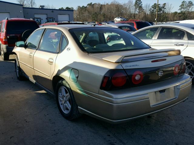 2G1WF52E259264406 - 2005 CHEVROLET IMPALA GOLD photo 3