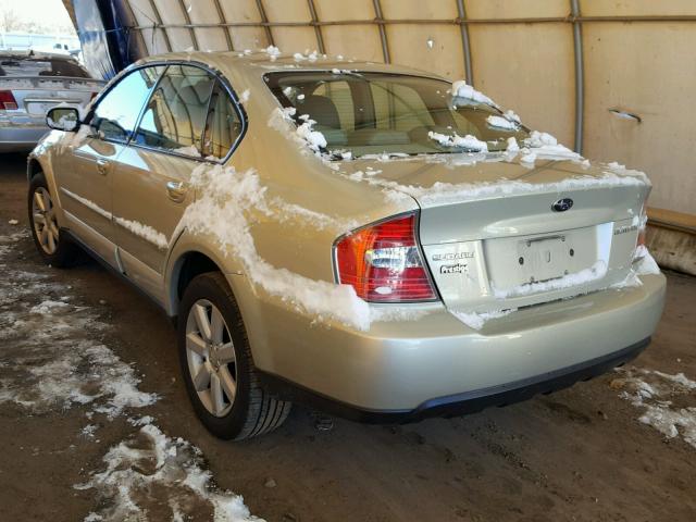 4S4BL62C067208580 - 2006 SUBARU LEGACY OUT CREAM photo 3