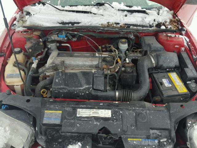 1G1JC12F337388946 - 2003 CHEVROLET CAVALIER RED photo 7