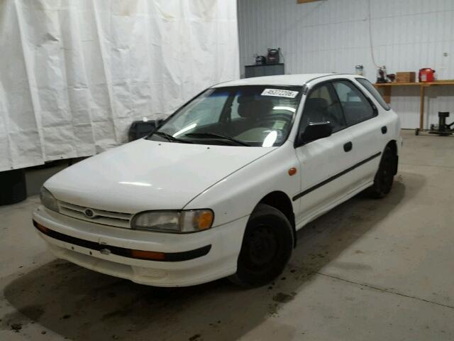 JF1GF2446PK805365 - 1993 SUBARU IMPREZA L WHITE photo 2