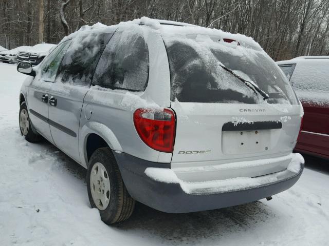 1D4GP25393B111781 - 2003 DODGE CARAVAN SE SILVER photo 3