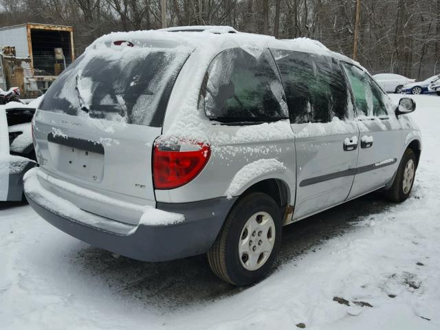 1D4GP25393B111781 - 2003 DODGE CARAVAN SE SILVER photo 4