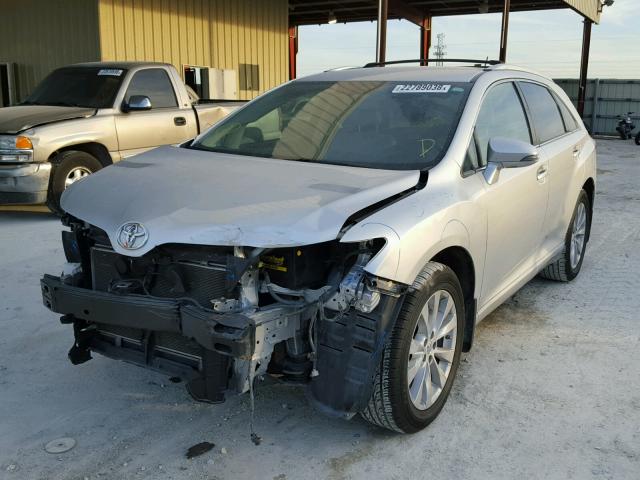 4T3ZA3BB9DU078900 - 2013 TOYOTA VENZA LE SILVER photo 2