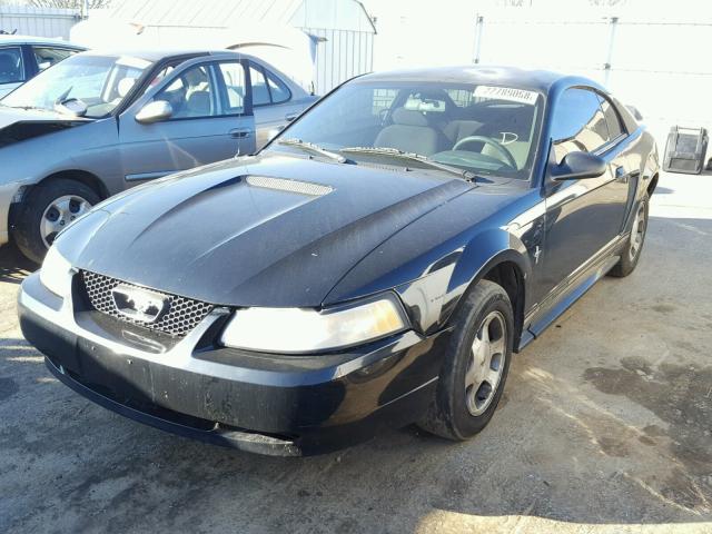 1FAFP4047YF274245 - 2000 FORD MUSTANG BLACK photo 2