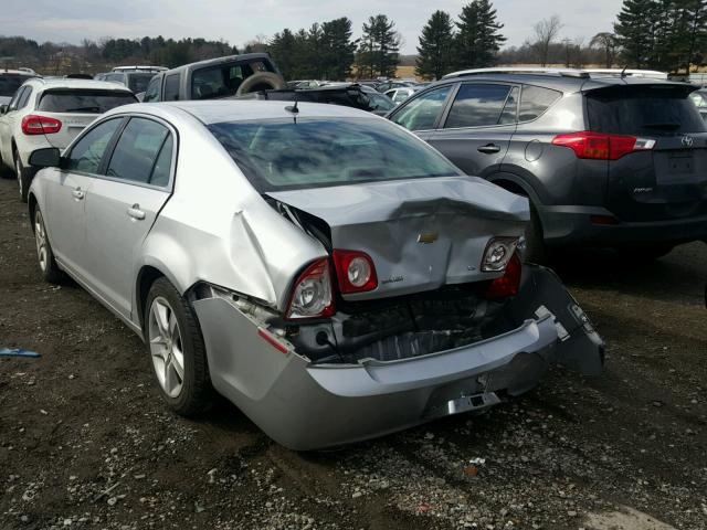 1G1ZB5EB2AF108443 - 2010 CHEVROLET MALIBU LS SILVER photo 3