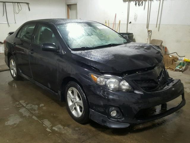 2T1BU4EE5BC638357 - 2011 TOYOTA COROLLA BA BLACK photo 1