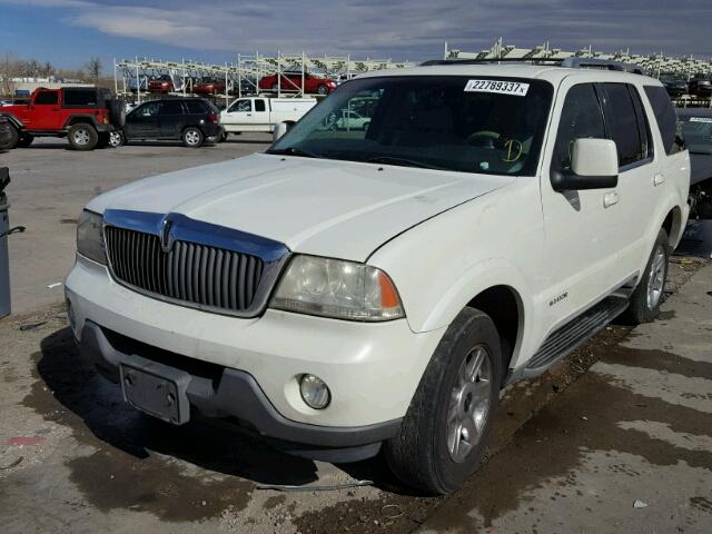 5LMEU68H34ZJ13474 - 2004 LINCOLN AVIATOR WHITE photo 2