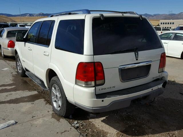 5LMEU68H34ZJ13474 - 2004 LINCOLN AVIATOR 白色 照片 3